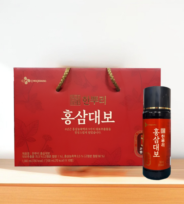 씨제이 한뿌리 홍삼대보 병 100ml 세트기획, 1개
