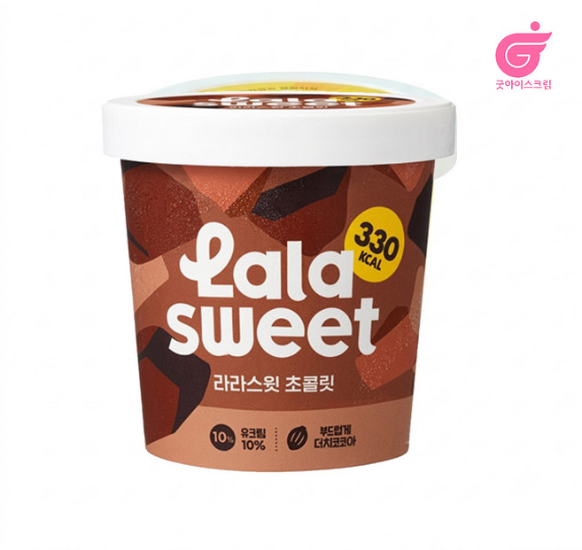 3위 - 라라스윗 저당 파인트 초코, 474ml, 1개