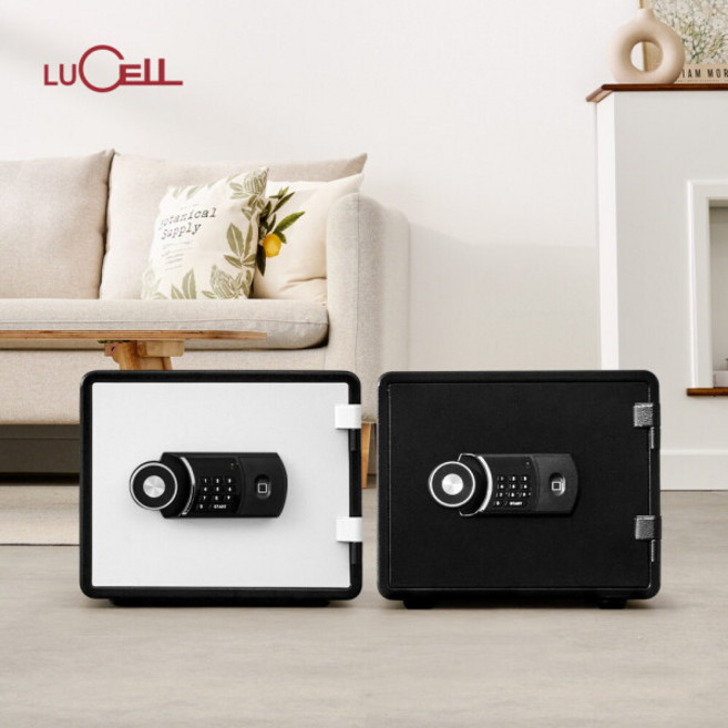 [루셀] 선일금고 NEW YES-M020F 음성안내지문인식 내화금고 40Kg 경보기 집들이선물, 블랙화이트