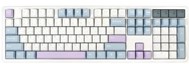 큐센 풀윤활 가스켓 유무선 기계식 키보드, ( 1년AS/QSENN 정품 ) 블루퍼플, Q104 PBT 저소음 바다소금축, 저소음 바다소금축