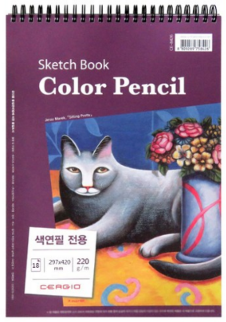 세르지오 색연필 전용 스케치북, 2개, 297 x 420 mm