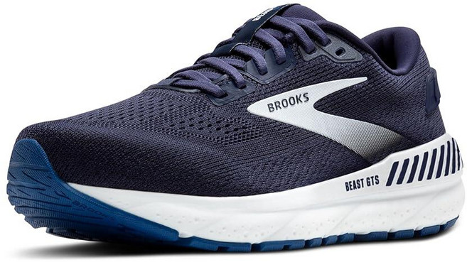 Brooks 남성용 Beast GTS 24 서포트 러닝 및 워킹화 피코트/트루 네이비/화이트 127810