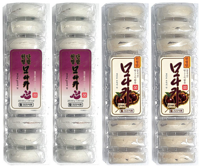 리리 모나카 단팥 2개+밤 2개, 1세트, 1.2kg