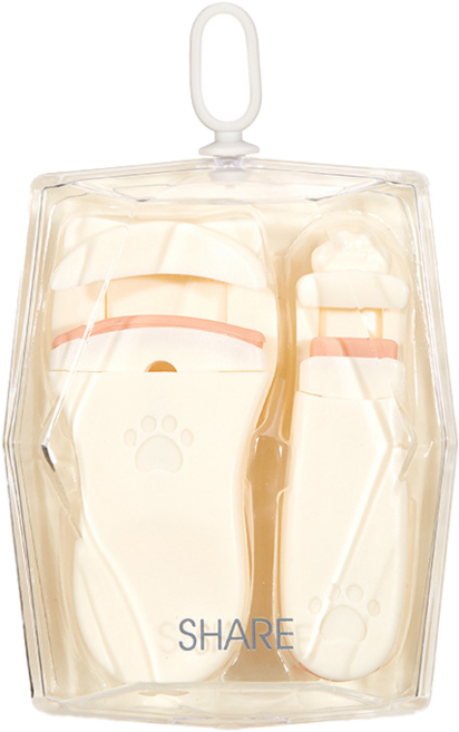 미니맥시 휴대용 미니 뷰러 2종 세트, 아이보리, 1세트