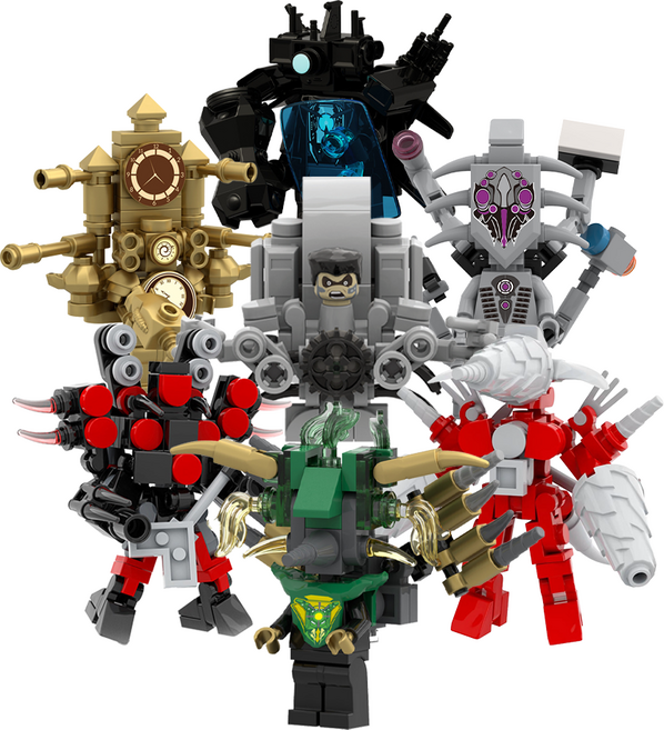 로앤제이 스키비디 토일렛 미니블록 7종세트 스키비디 멀티버스 2, 1개 세트(7pcs), 1개