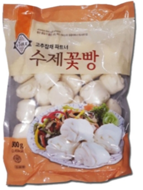 세미원푸드 정통 수제 꽃빵 900g 30gx30개 화권 고추잡채꽃빵, 2개