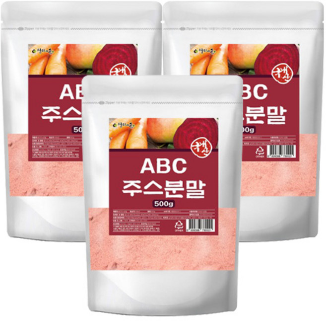 ABC주스 분말, 500g, 3개