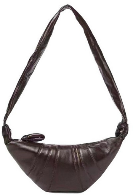 천연 가죽 크루아상백 미듐 반달 크로스백 만두백 가방 데일리백 여행용 호보백 반달백