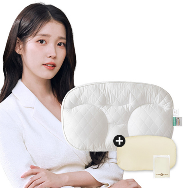 (+베이지커버 증정) 슬립앤슬립 아이유 깊은잠 베개, 1개, 화이트