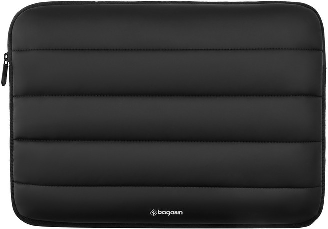 bagasin 노트북파우치 노트북가방 서류 방수 가벼운 맥북 삼성 보조배터리 초경량화, 블랙, 1개