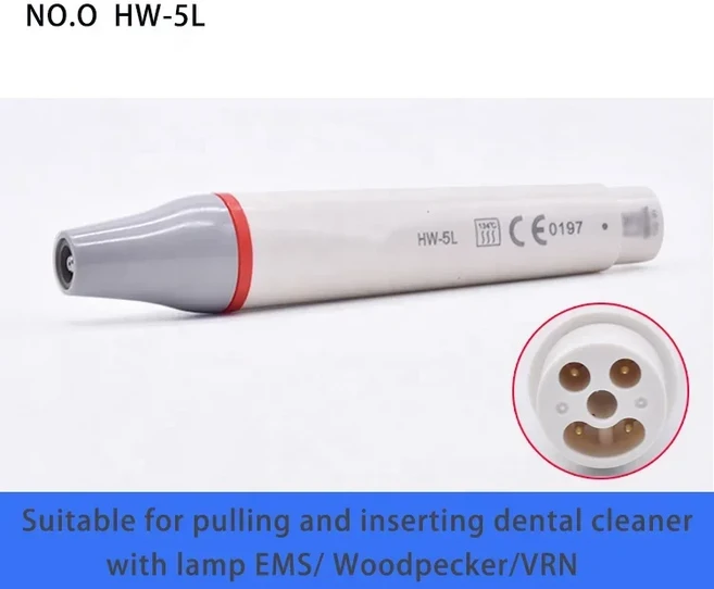 다이어트 Woodpecker 치과용 초음파 스케일러 LED 핸드피스 UDS N2-LED 피에존 스케일링에 적합 EMS, 02 HW-5L