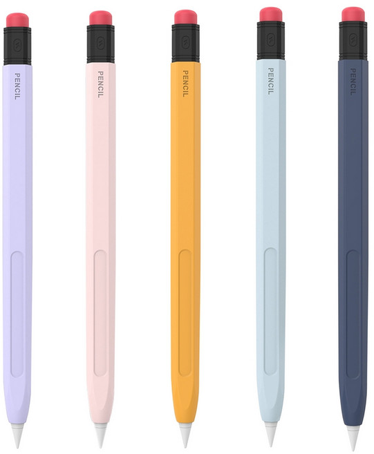 서플라이코 애플펜슬 프로 2세대 연필 실리콘 케이스, 연필-네이비, 1개