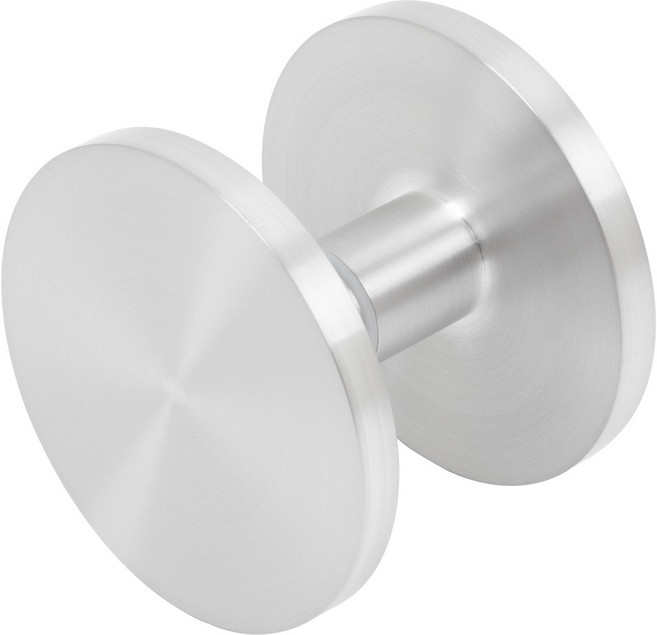 철물이네 강화도어 손잡이 1구 100파이 샤워부스 유리문 출입문, 1개, 실버무광