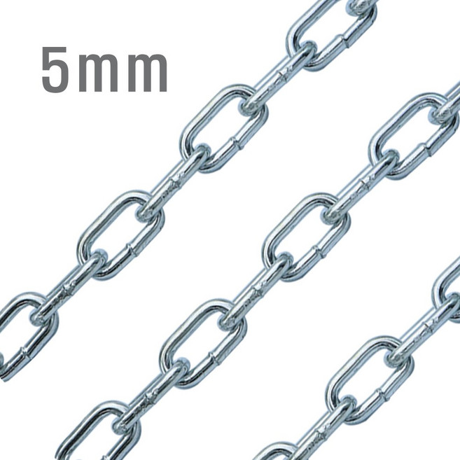 튼튼한 다용도 체인 5mm, 10m, 1개