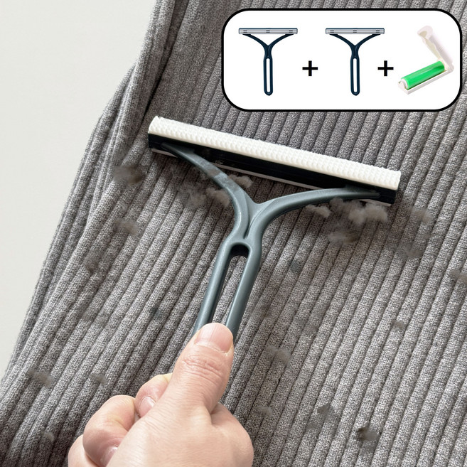 모노버스 2세대 세탁소용 간편 보풀제거기 반려동물 털관리 브러쉬 1+1, BC9001-A타입