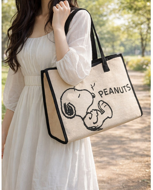 메이조아 다용도 캔버스 에코백 토드백 큰가방