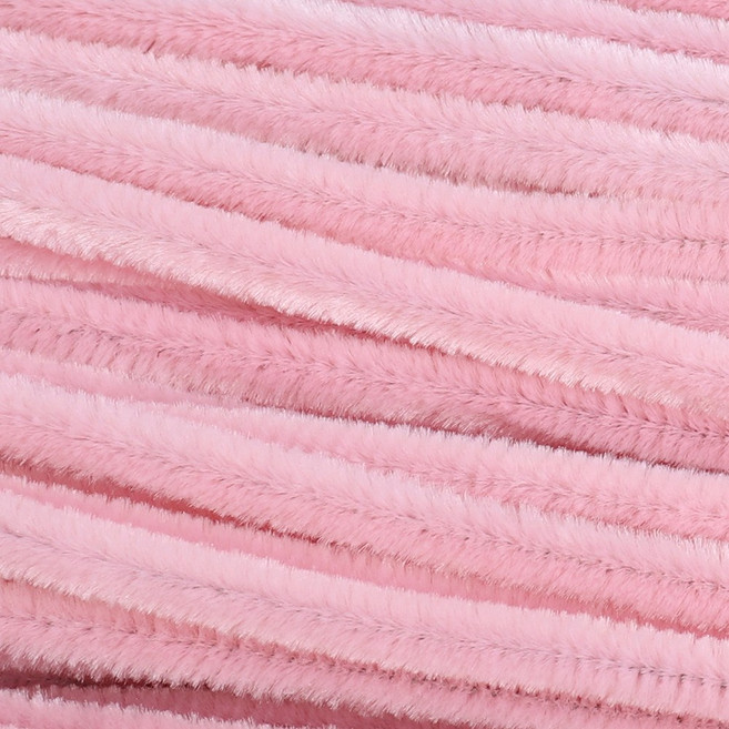 가는 모루 철사 DIY 재료 꽃 공예 털모루 부자재, 100개, C2629. 코튼핑크