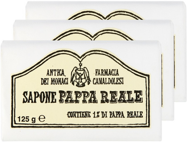 카말돌리 사포네 파파레알레 비누 천연 세안 바디바 올리브 마르세유 올인원 약산성, 125g, 3개입