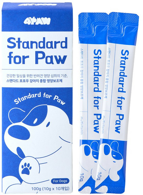 스탠다드 포포우 종합 강아지 영양제, 종합영양제, 10개
