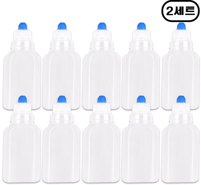 해호 투약병 PP재질 반투명 짧은마개 120CC 투약병, 2개, 10p