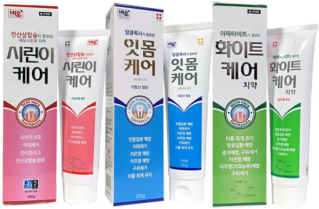 시린이케어 네오시린큐 잇몸케어플러스 화이트케어 시린이치약 미백치약, 1개, 200g