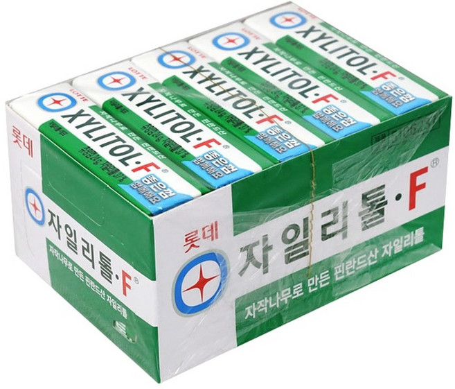 롯데제과 롯데자일리톨F 24g x 15개 은단 후라보노
