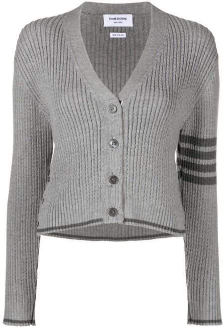 톰 브라운 크롭 케이블 니트 가디건