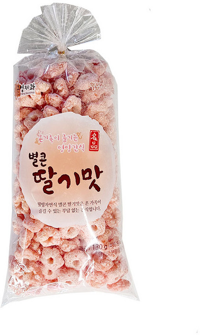 근영제과 별콘 딸기맛 토핑 모양 놀이, 4개, 130g