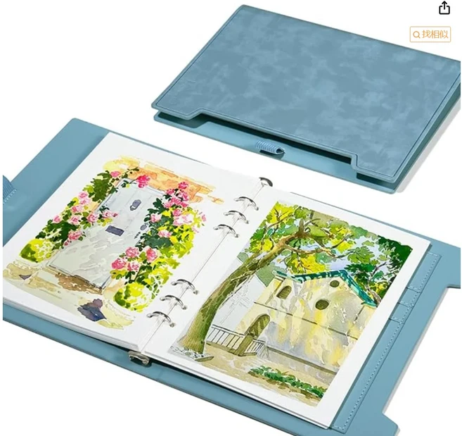 Lightwish 수채화 스케치북 A5 면 산성 저널 300gsm/140lb 콜드 프레스 아티스트용 20매, 06 보리