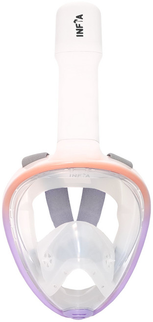 인피아 풀페이스 스노쿨링마스크 스노쿨링 세트, 체리베리