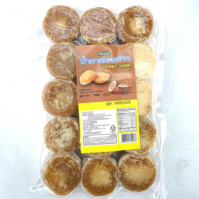 TROEAT 코코넛슈가 팜슈가 coconut sugar pham sugar, 1개, 500g - 쿠팡