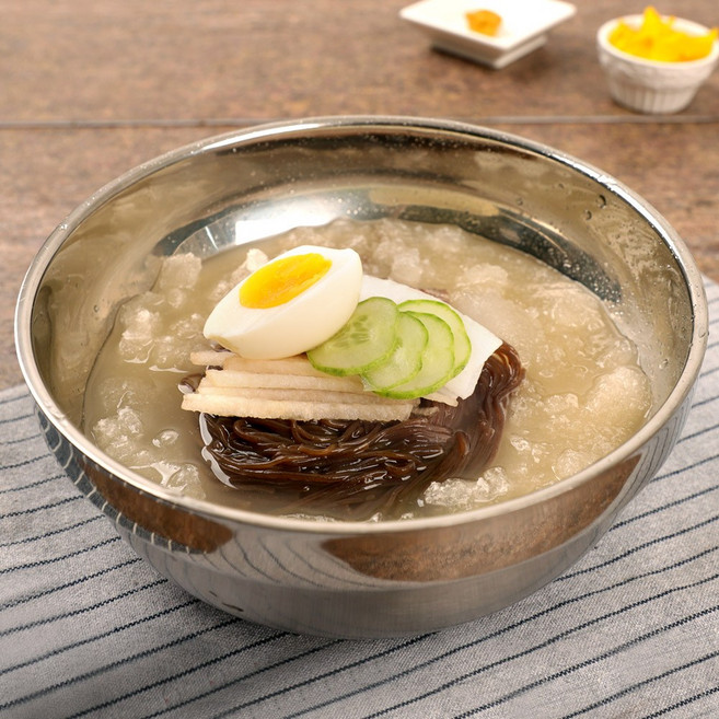 [냉면家]시원한 칡 물냉면 10인분 (사리2kg＋사골육수350gx10봉), 10개, 350g