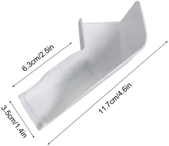 Rv 거터 스파우트 확장 트레일러 긴 버전 레인 캠핑 액세서리, 02 4pcs White, 01 빠른