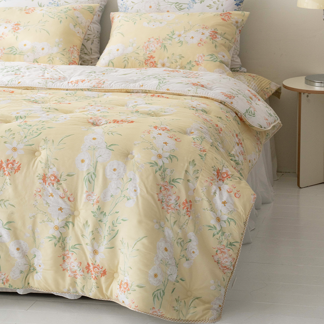 모달이불 혼수예단 플라워침구 로망 텐셀 모달 SS 사계절이불