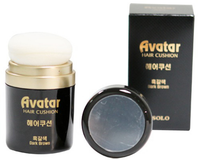 아바타 헤어쿠션 26g파우더/흑채 새치커버, 자연갈색, 1개