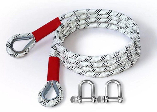 화물차 밴드 자동차 트레일러 로프 20톤 트럭 차량용 끈, 5m 10톤 스틸후크 (SUV)