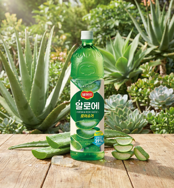 델몬트 알로에 로어슈거, 1.5L, 12개