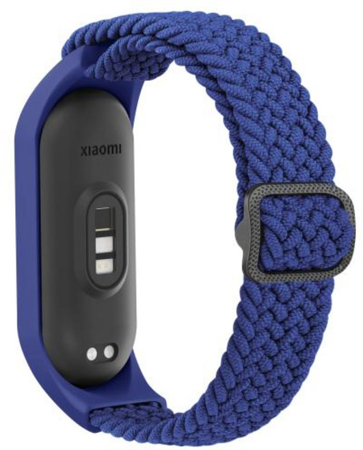 샤오미 Mi band 7 6 5 4 3 밴드 용 스트랩 어메이즈핏 밴드 5 손목 밴드 조절 식 시계 밴드 용 나일론 탄성, 14)Blue