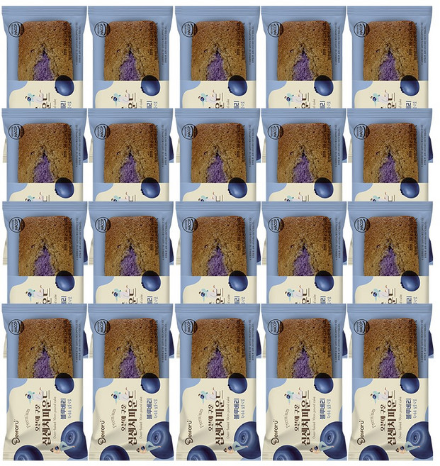 [델포유] 오븐에 구운 십센치 파운드 블루베리, 20개, 50g