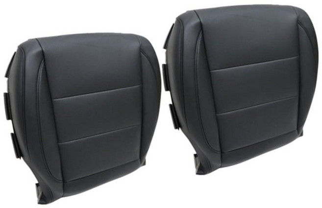 Priprilod Driver & Passenger Side Bottom Perforated Leather Seat Cover Black Compatible with Volks, Priprilod Driver & Passenger S
