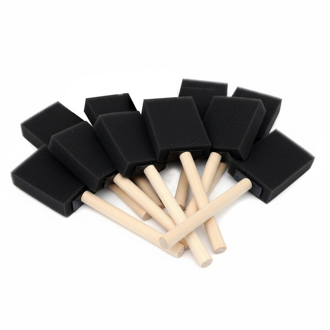 아이베란다 폼브러쉬 스폰지붓 페인트붓, 10개