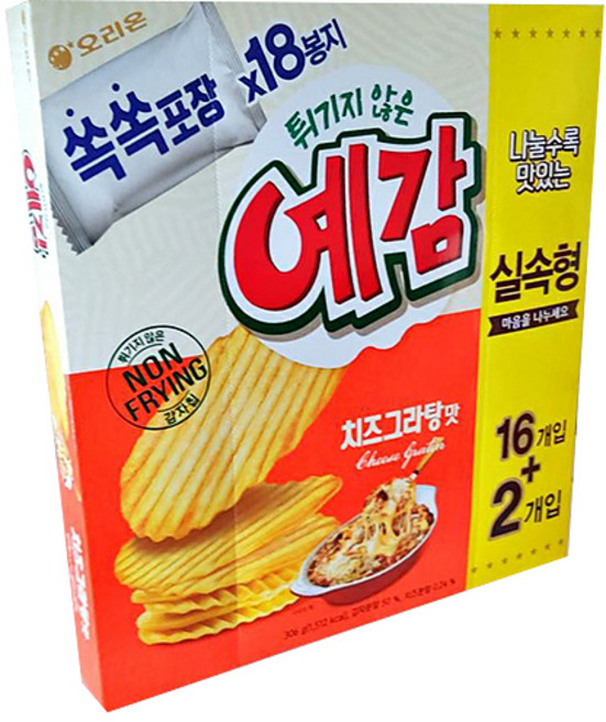 오리온 예감 치즈그라탕 18p, 306g, 12개
