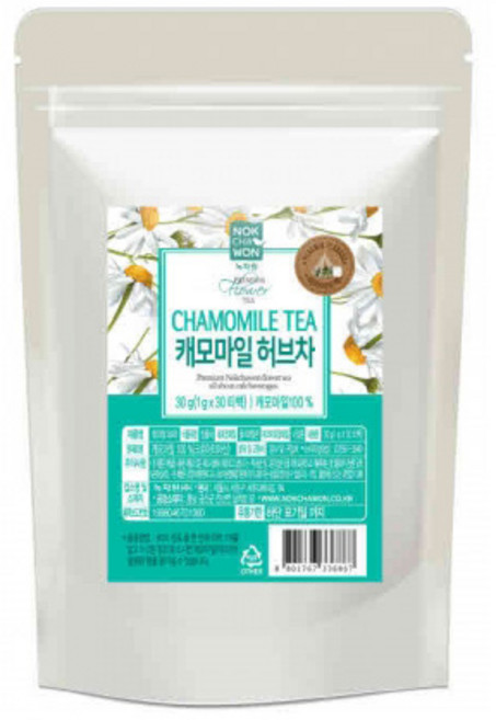 녹차원 캐모마일 허브차 30티백, 1개, 30개입, 1g