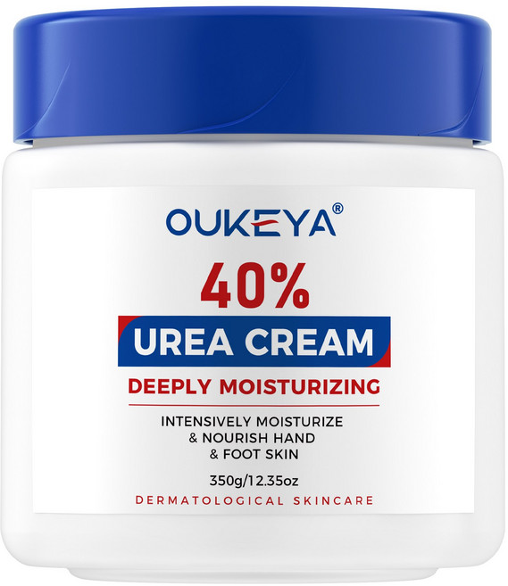 OUKEYA 40% 우레아 풋&핸드 크림 | 고보습 각질 제거 집중 케어, 350g, 1개, 1개입