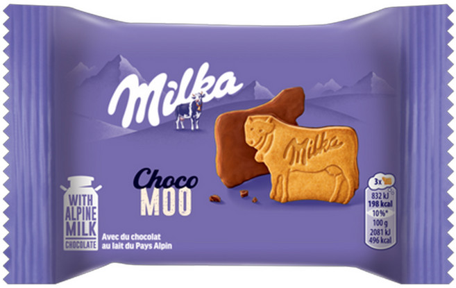 밀카 초코 무 비스킷, 40g, 6개