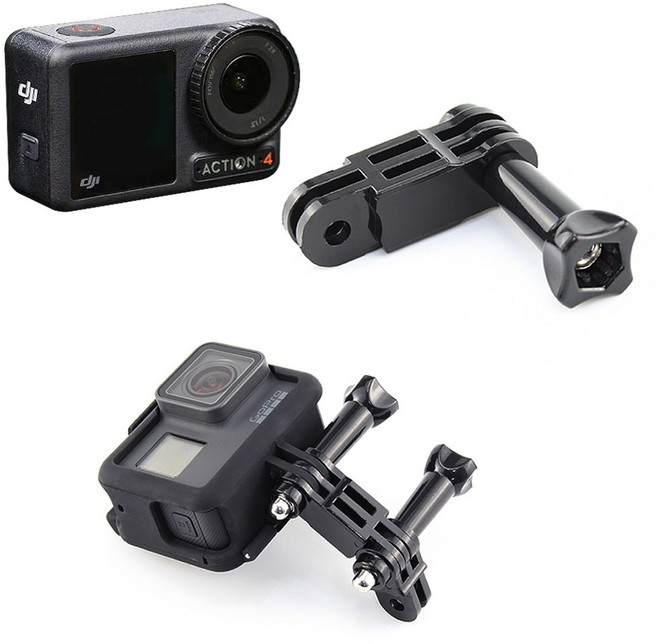 DJI 오즈모 액션 4 호환 액션캠 롱 길이 연장 어댑터, 1개