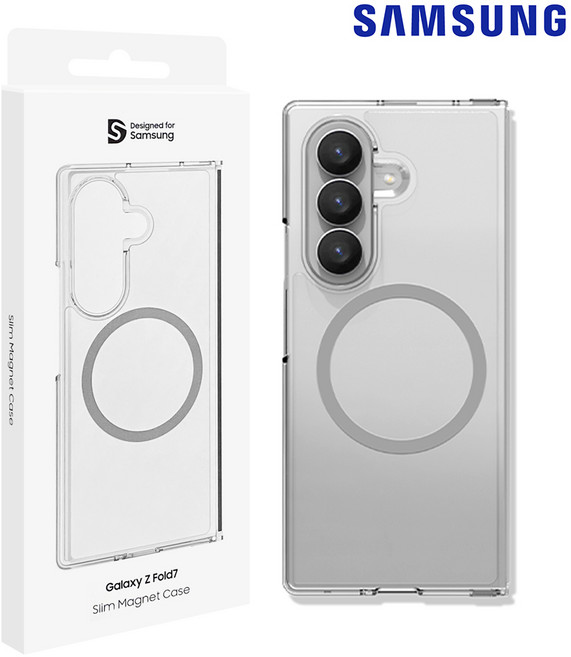삼성 SMAPP 정품 갤럭시 Z폴드7 슬림 클리어 마그넷 맥세이프 케이스