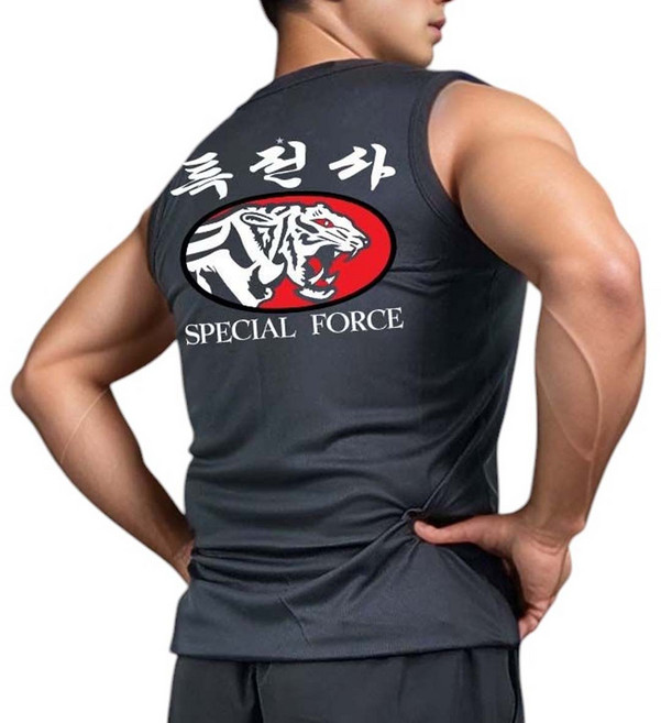 민소매 나시티 특전사 특수전사령부 헬스 머슬 운동복
