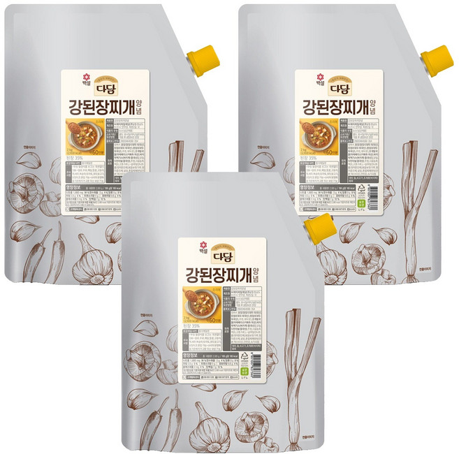 다담 강된장찌개 양념, 2kg, 3개