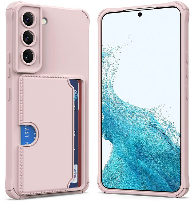 커위안 이지 슬라이드 카드 2장 수납 젤리 휴대폰 케이스